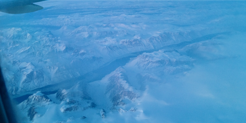 Groenlandia desde el avion